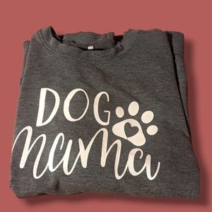 "Dog Mama" Gray Sweatshirt
